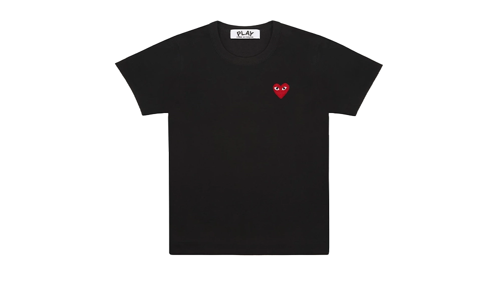 PLAY T-Shirt Emblème Rouge Tricoté Black All You Need