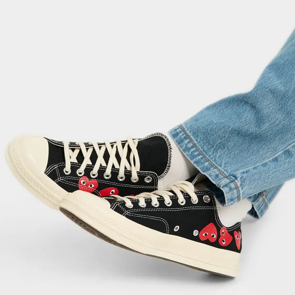 Chuck Taylor All Star 70 Ox Comme des Garcons PLAY Multi-Heart Black All You Need, photo 5
