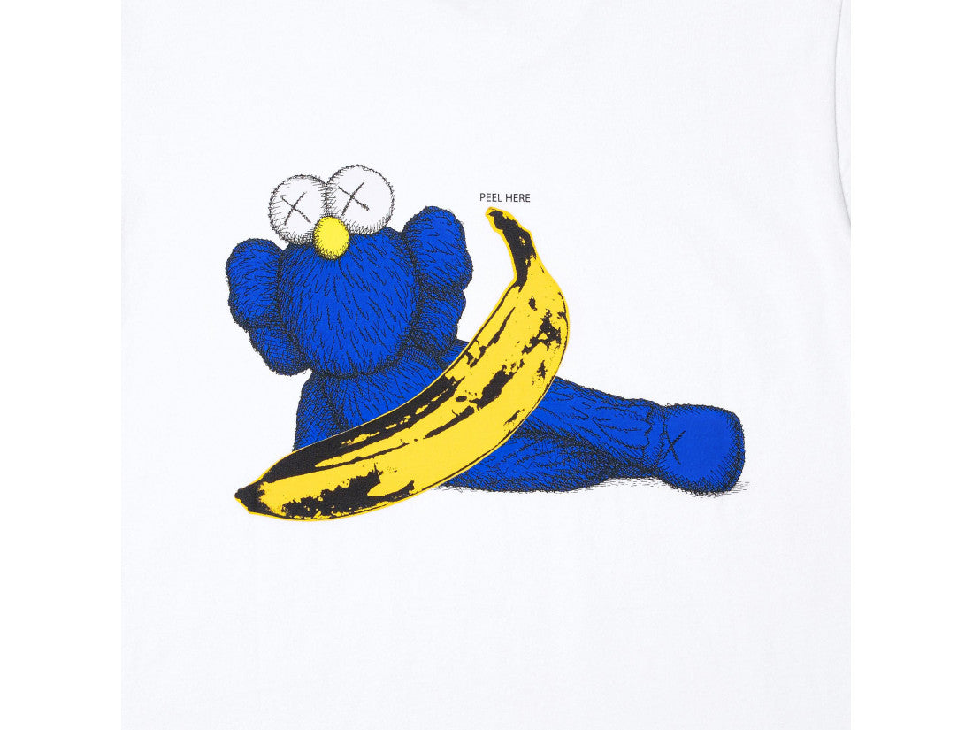 T-Shirt "White/Blue Graphic" Uniqlo x Kaws