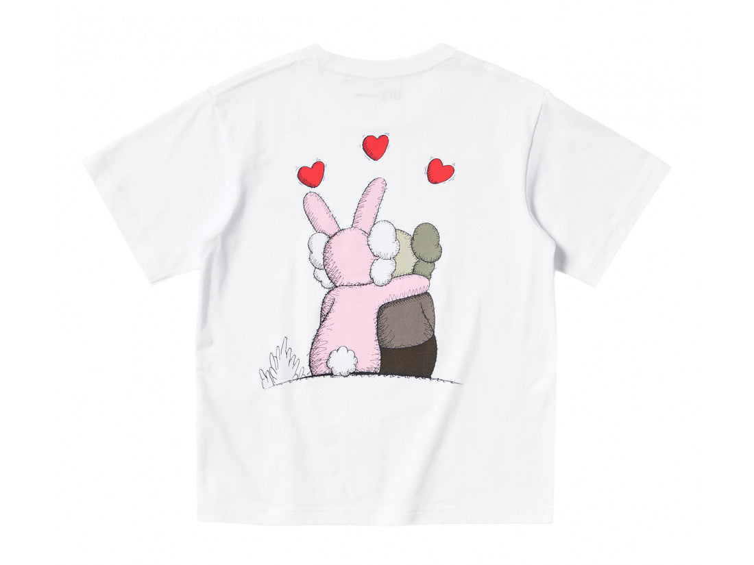 T-Shirt "White/Pink Graphic" Uniqlo x Kaws