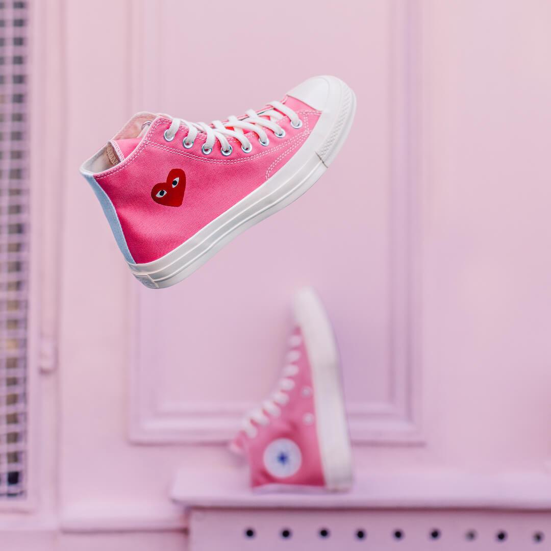 Chuck Taylor All-Star 70s Hi Comme des Garçons PLAY Bright Pink All You Need, photo 5