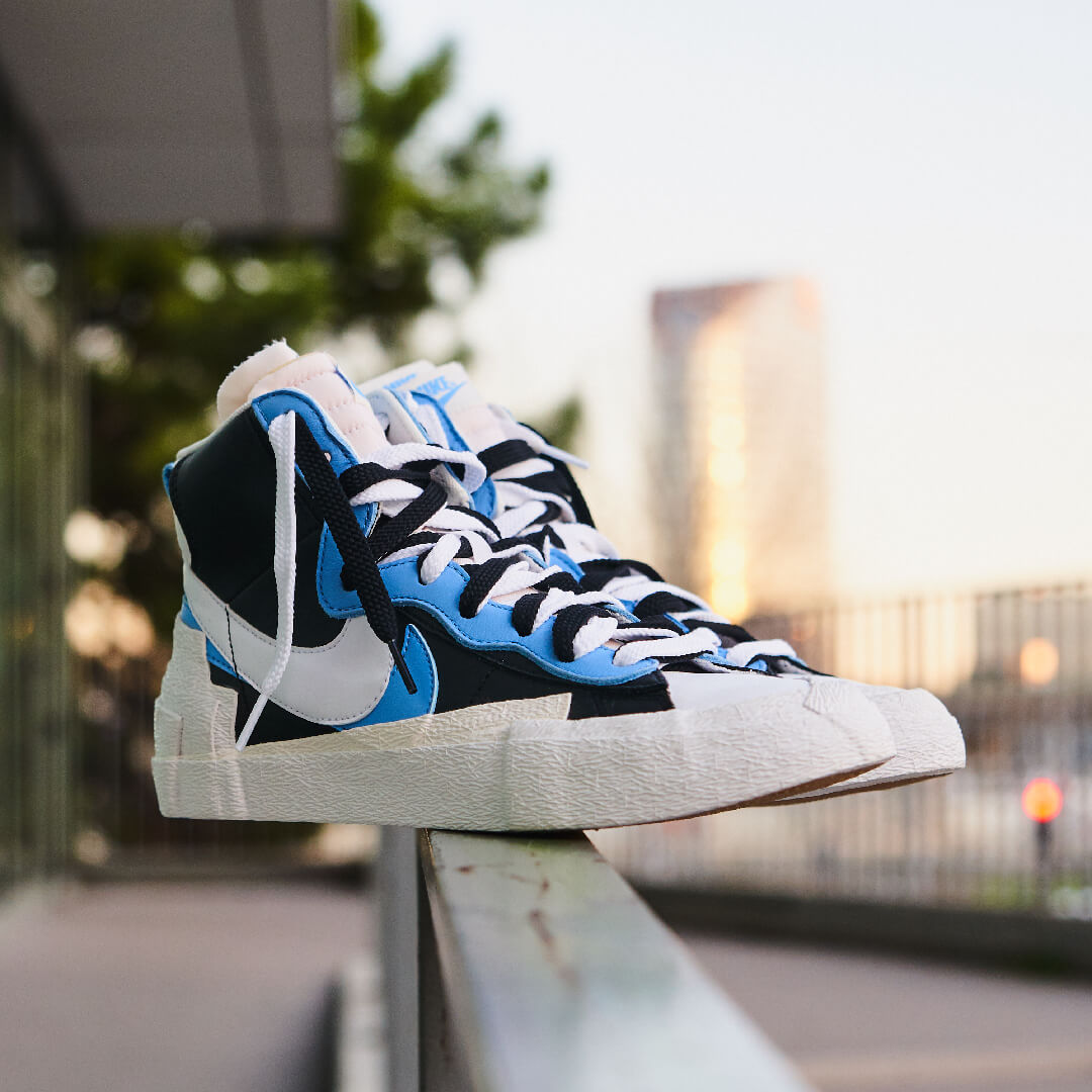 Blazer Mid Sacai White Black Legend Blue All You Need, photo 5