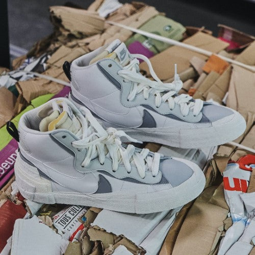 Blazer Mid Sacai White Grey All You Need, photo 5