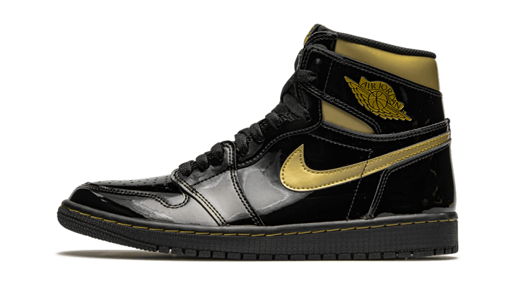 Air Jordan 1 High Black Metallic Gold All You Need, photo 1
