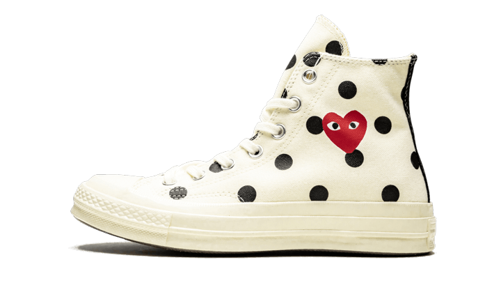 Chuck Taylor All-Star 70s Hi Comme des Garçons PLAY Polka Dot White All You Need, photo 1