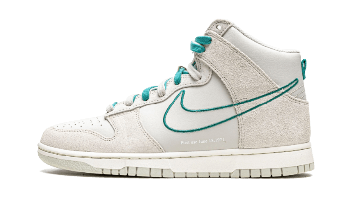 Dunk High First Use Light Bone Green Noise All You Need, photo 1