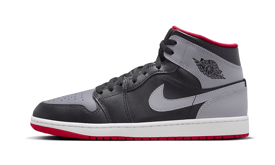 Air Jordan 1 Mid Black Grey Red All You Need, photo 1