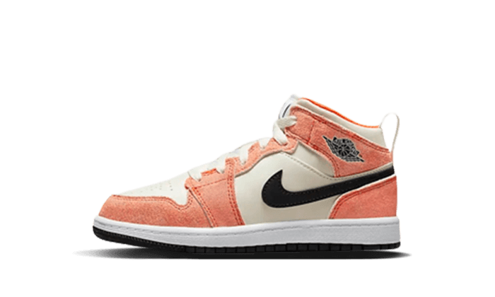 Air Jordan 1 Mid SE Orange Suede Enfant (PS) All You Need, photo 1