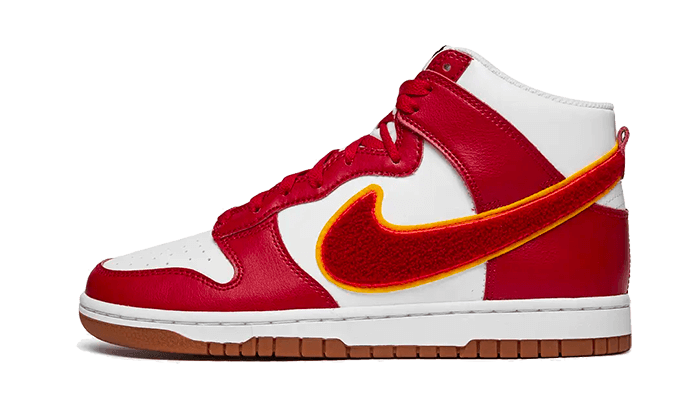 Dunk High Chenille Swoosh White Gym Red All You Need, photo 1