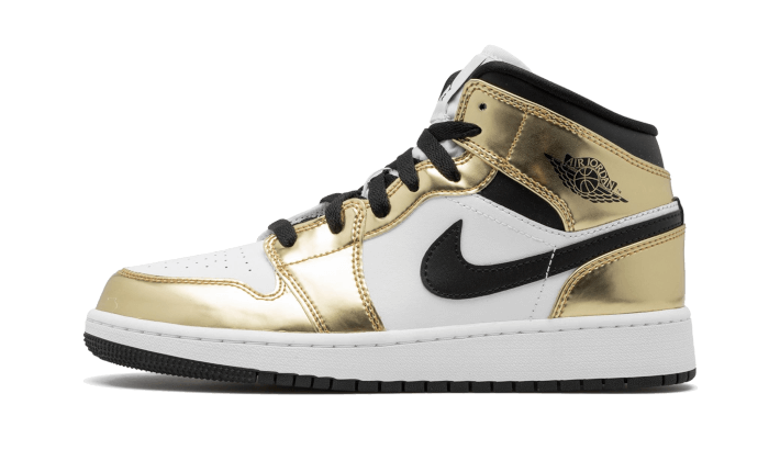 Air Jordan 1 Mid White Metallic Gold All You Need, photo 1