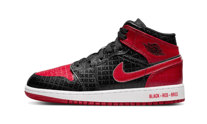 Air Jordan 1 Mid Bred Text All You Need, photo 1