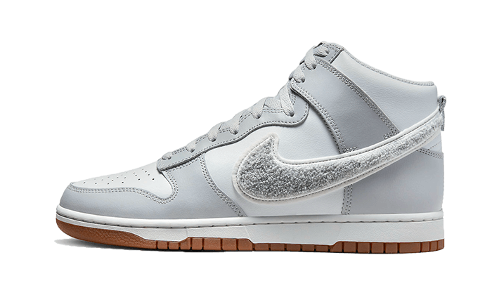 Dunk High Retro Chenille Swoosh White Grey All You Need, photo 1
