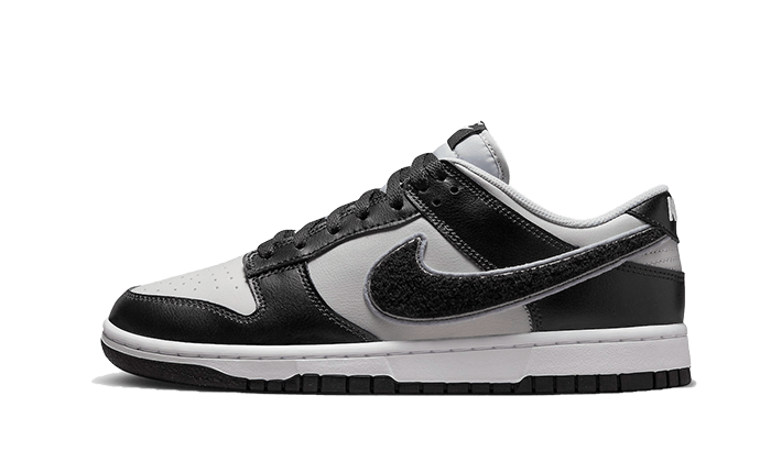 Dunk Low Chenille Swoosh Grey Black All You Need, photo 1