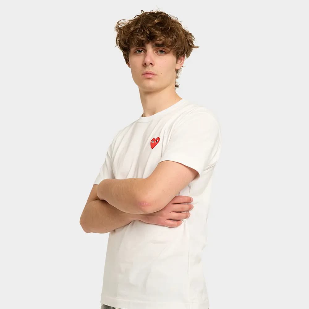 PLAY T-Shirt Emblème Rouge Tricoté White All You Need, photo 2