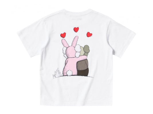 T-Shirt "White/Pink Graphic" Uniqlo x Kaws