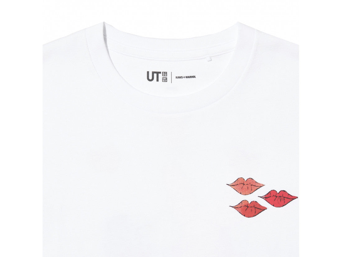 T-Shirt "White/Pink Graphic" Uniqlo x Kaws