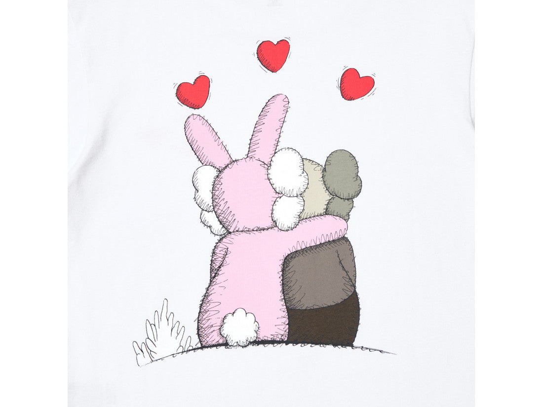 T-Shirt "White/Pink Graphic" Uniqlo x Kaws