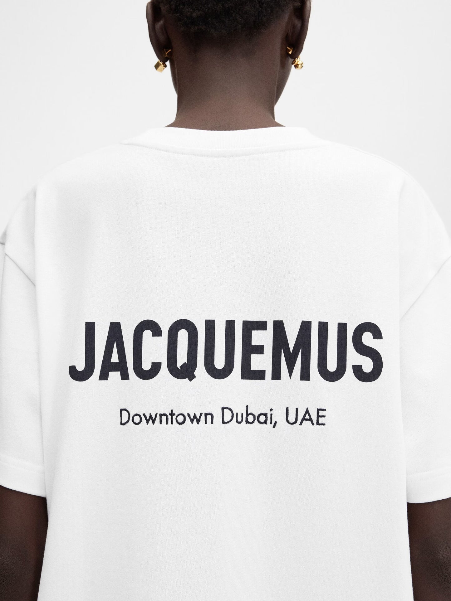 T-Shirt "Adresse Dubai" Jacquemus Blanc