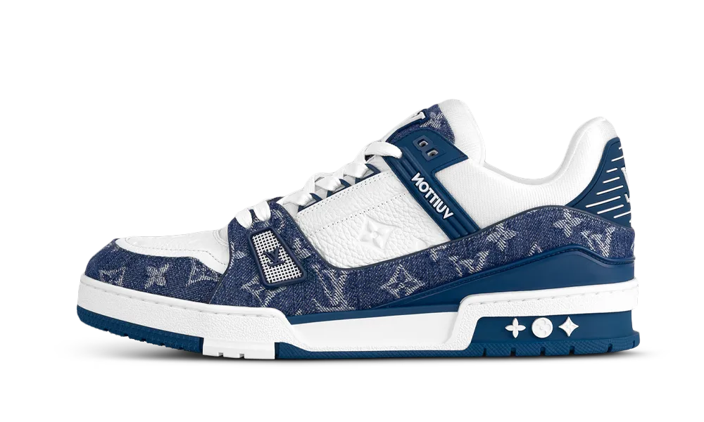LV Trainer Monogram Denim White Blue All You Need, photo 1