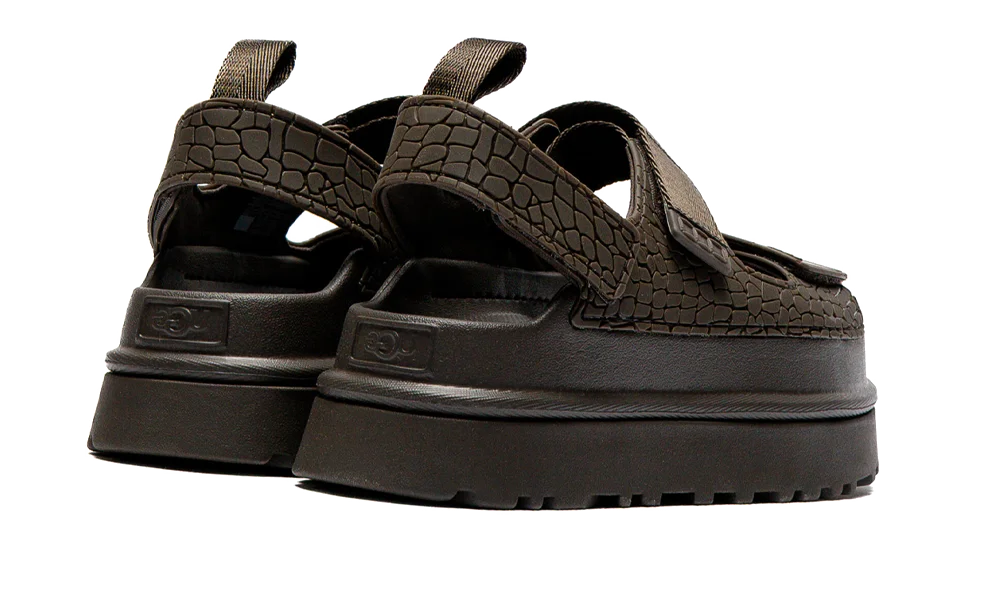 GoldenGlow Embossed Sandal Dense Smoke All You Need, photo 3