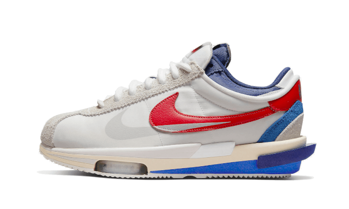 Cortez 4.0 Sacai White University Red Blue All You Need, photo 1