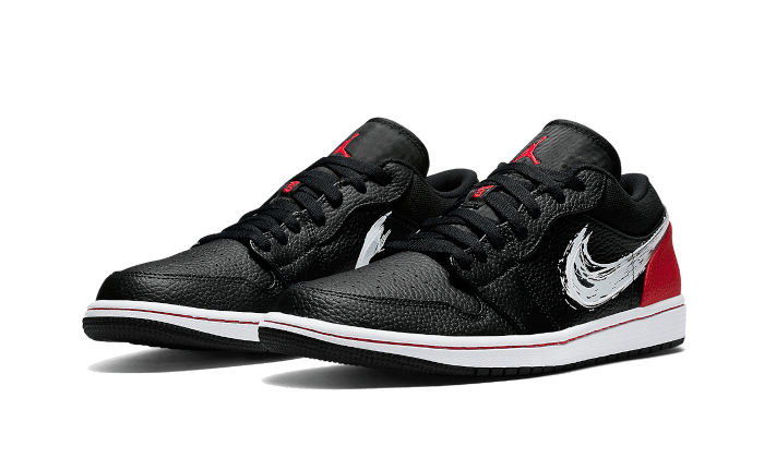 Air Jordan 1 Low Brushstroke Swoosh Black All You Need, photo 2