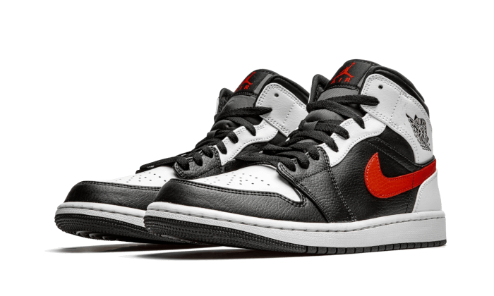 Air Jordan 1 Mid Black Chile Red White All You Need, photo 2