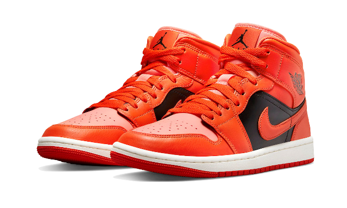 Air Jordan 1 Mid Orange Black All You Need, photo 2
