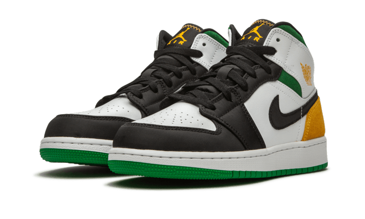 Air Jordan 1 Mid SE White Laser Orange Lucky Green All You Need, photo 2