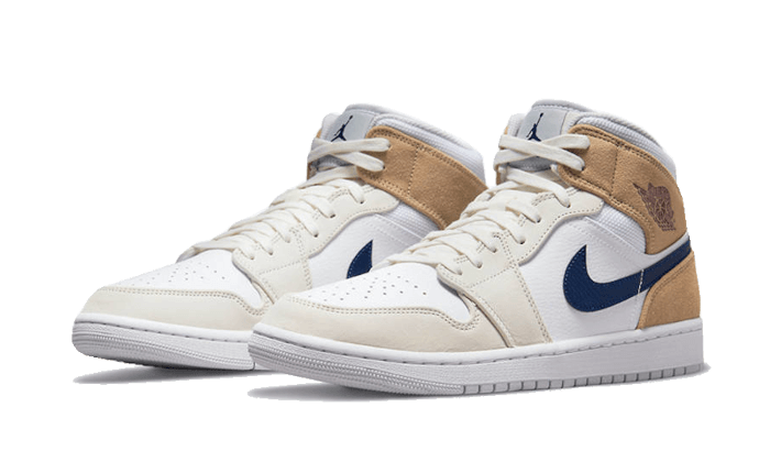 Air Jordan 1 Mid Tan Suede Navy All You Need, photo 2