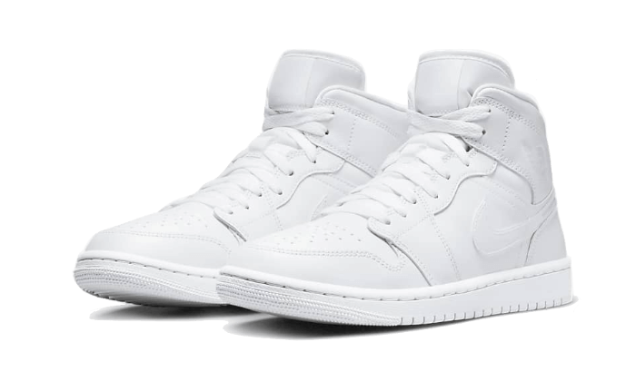 Air Jordan 1 Mid Triple White Patent Swoosh All You Need, photo 2