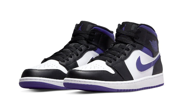 Air Jordan 1 Mid White Black Purple All You Need, photo 2