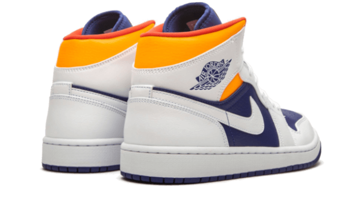 Air Jordan 1 Mid White Laser Orange Deep Royal Blue All You Need, photo 3