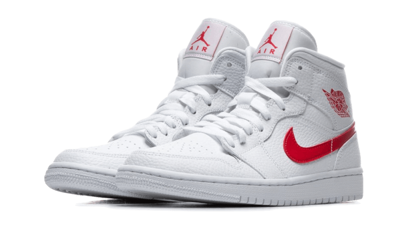 Air Jordan 1 Mid White University Red All You Need, photo 2