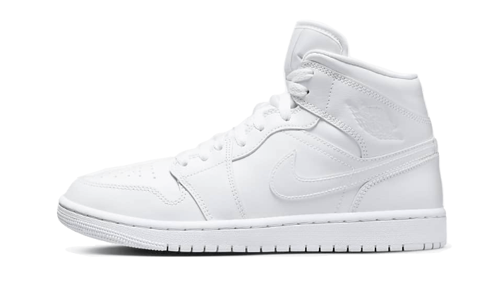 Air Jordan 1 Mid Triple White Patent Swoosh All You Need, photo 1