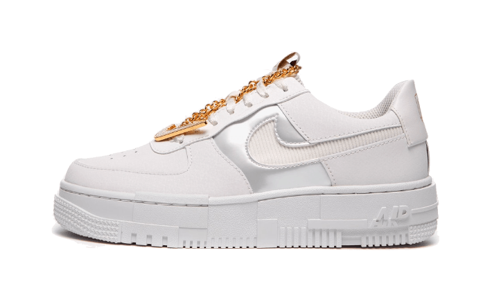 Air Force 1 Low Pixel Grey Gold Chain All You Need