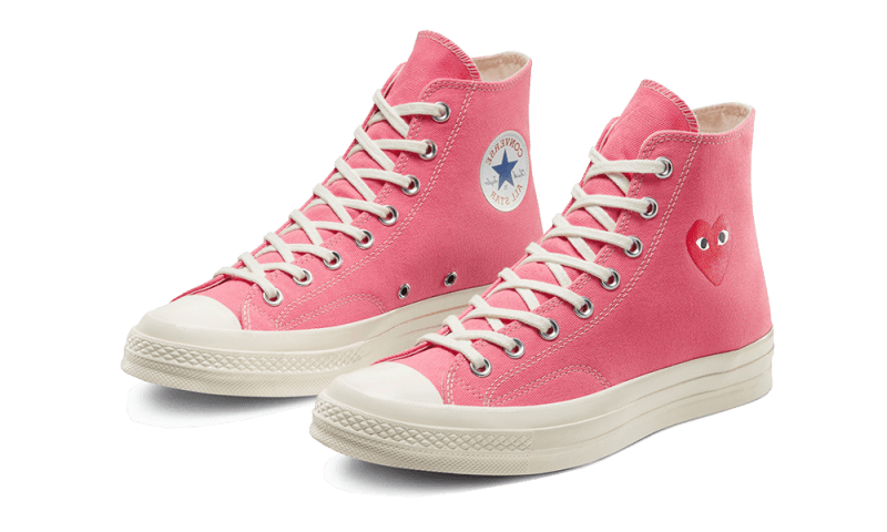 Chuck Taylor All-Star 70s Hi Comme des Garçons PLAY Bright Pink All You Need, photo 2