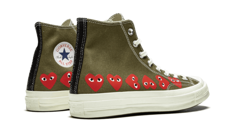 Chuck Taylor All-Star 70s Hi Comme des Garçons PLAY Multi-Heart Green All You Need, photo 3