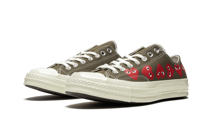 Chuck Taylor All-Star 70s Ox Comme des Garçons PLAY Multi Heart Green All You Need, photo 2