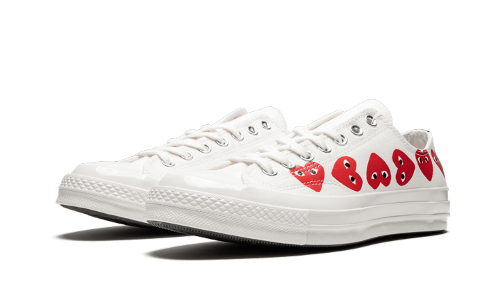 Chuck Taylor All-Star 70s Ox Comme des Garçons PLAY Multi-Heart White All You Need, photo 2