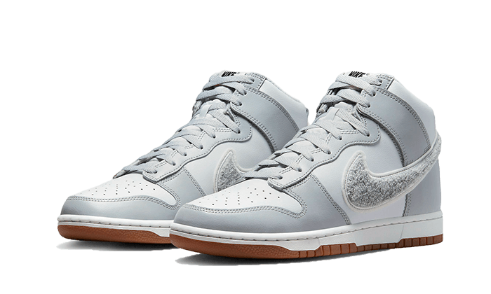 Dunk High Retro Chenille Swoosh White Grey All You Need, photo 2