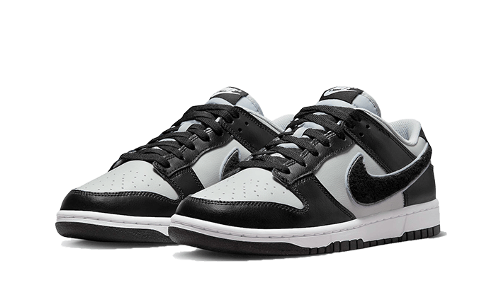 Dunk Low Chenille Swoosh Grey Black All You Need, photo 2