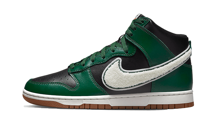 Dunk High Chenille Swoosh Black Green All You Need, photo 1