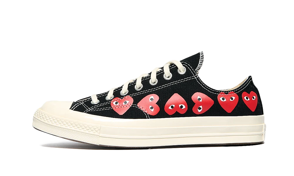 Chuck Taylor All Star 70 Ox Comme des Garcons PLAY Multi-Heart Black All You Need, photo 1