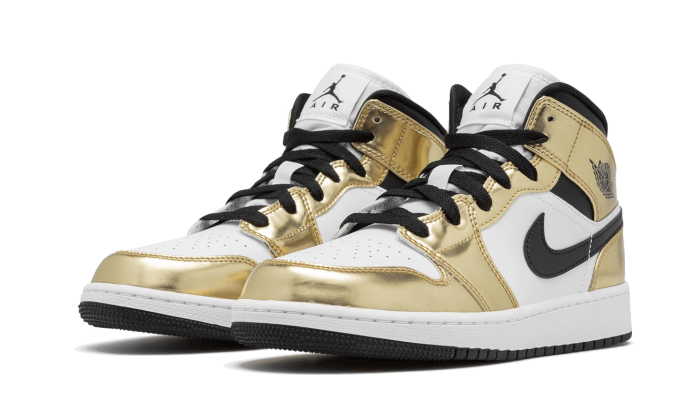 Air Jordan 1 Mid White Metallic Gold All You Need, photo 2
