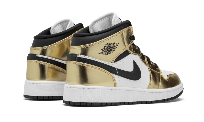 Air Jordan 1 Mid White Metallic Gold All You Need, photo 3