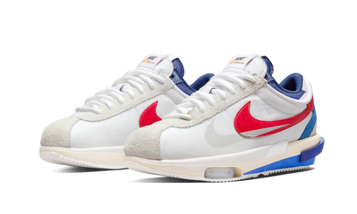 Cortez 4.0 Sacai White University Red Blue All You Need, photo 2