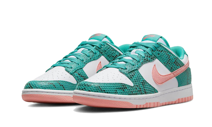 Dunk Low Snakeskin Washed Teal Bleached Coral All You Need, photo 2