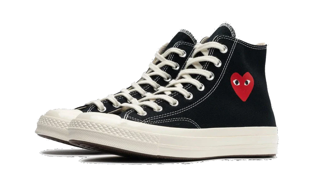 Comme des Garçons Single Heart Chuck 70 Black High All You Need, photo 2
