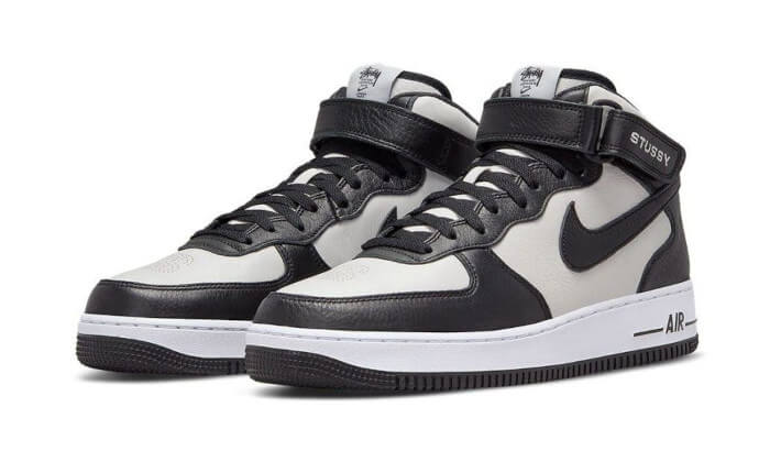 Air Force 1 Mid Stussy Grey Black All You Need, photo 2